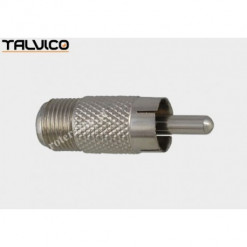 Adapter gniazdo F / wtyk RCA