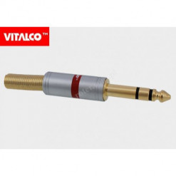 Wtyk 6,3 stereo CHROME 7mm...