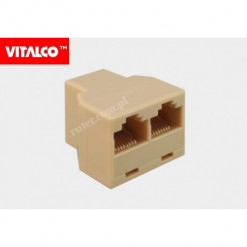 Adapter gn.RJ45/2xgn.RJ45...