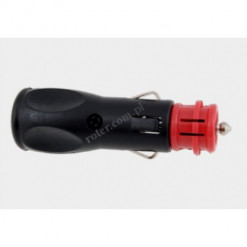Wtyk zapalniczki 12/24V czerw.