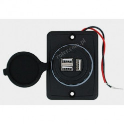 Ładowarka sam. montaż. 3xUSB