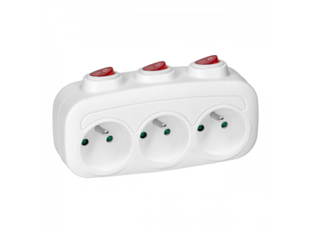 Rozgałęźnik 3x2P+Z z 3...