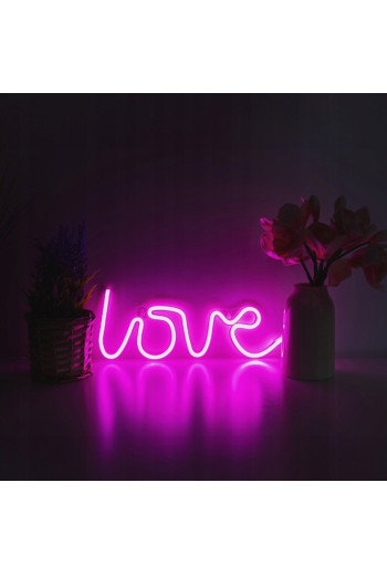 Neon LED "love", 34 x 12,5 cm