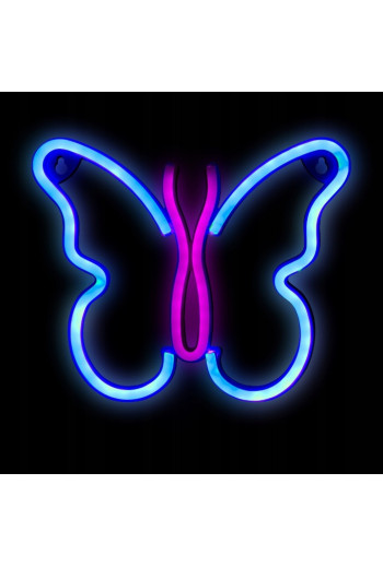 Neon LED "motyl", 22,5 x...